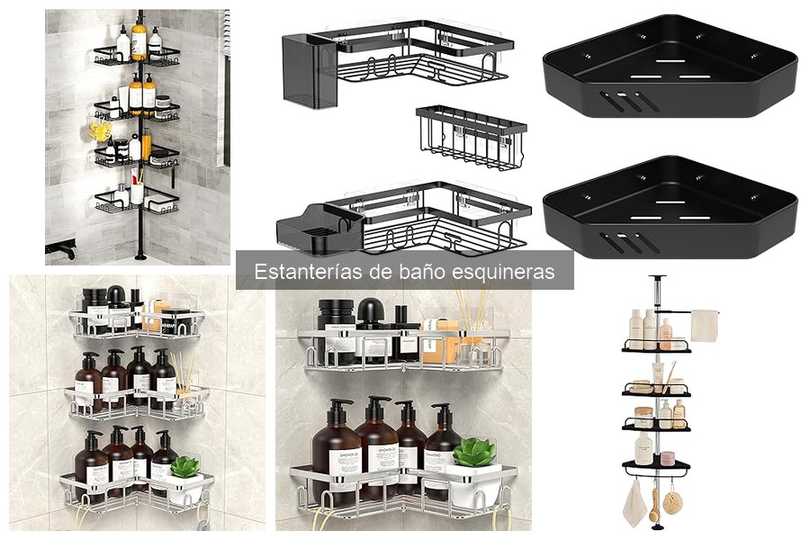 Mejores estanterías de baño esquineras para espacios pequeños