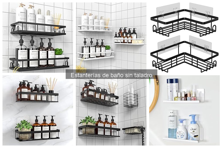 Mejores estanterías de baño sin taladro en 2023