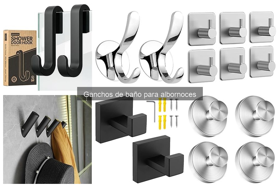Mejores ganchos de baño para albornoces en 2023