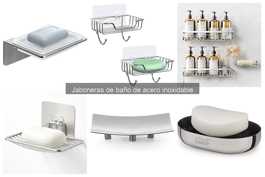 Mejores jaboneras de acero inoxidable para baño pequeño