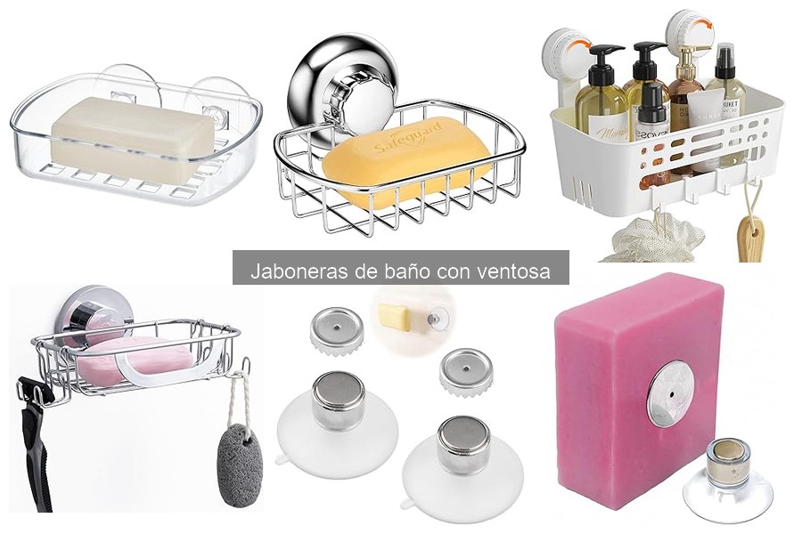 Mejores jaboneras de baño con ventosa: comparativa de marcas