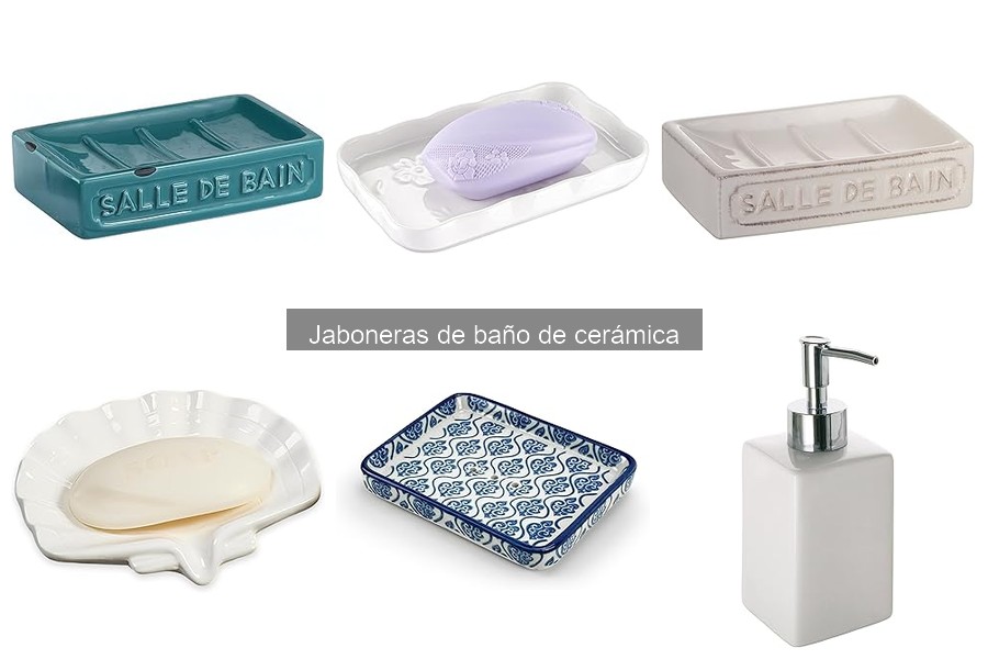 Mejores jaboneras de cerámica para baños modernos