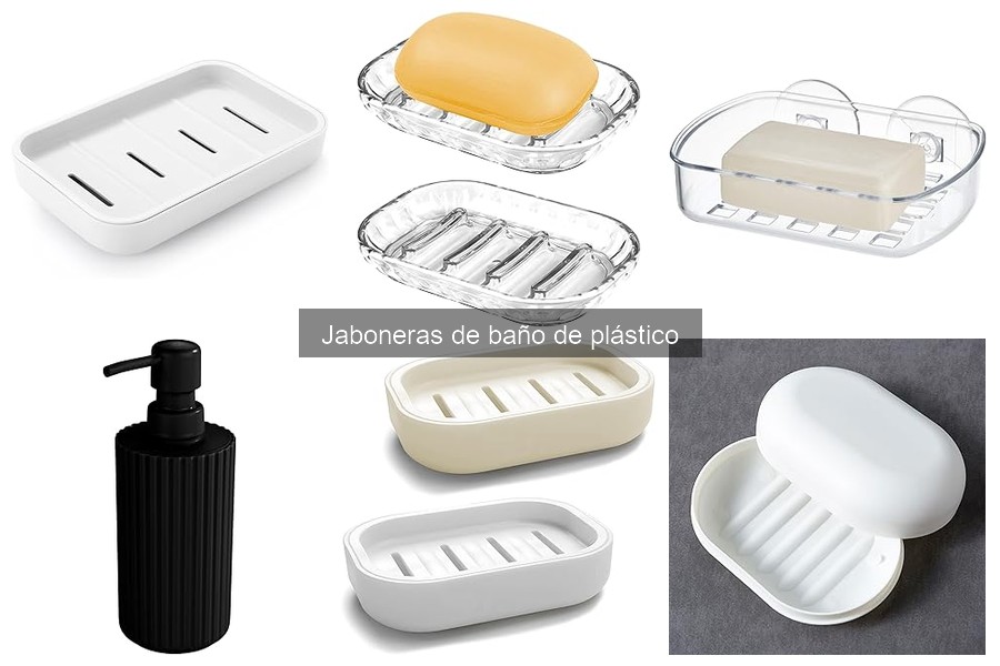 Mejores jaboneras de plástico para baños pequeños
