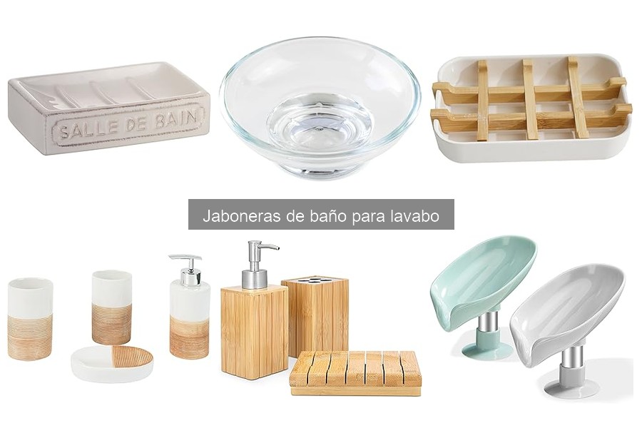 Mejores jaboneras para pequeños espacios en el baño