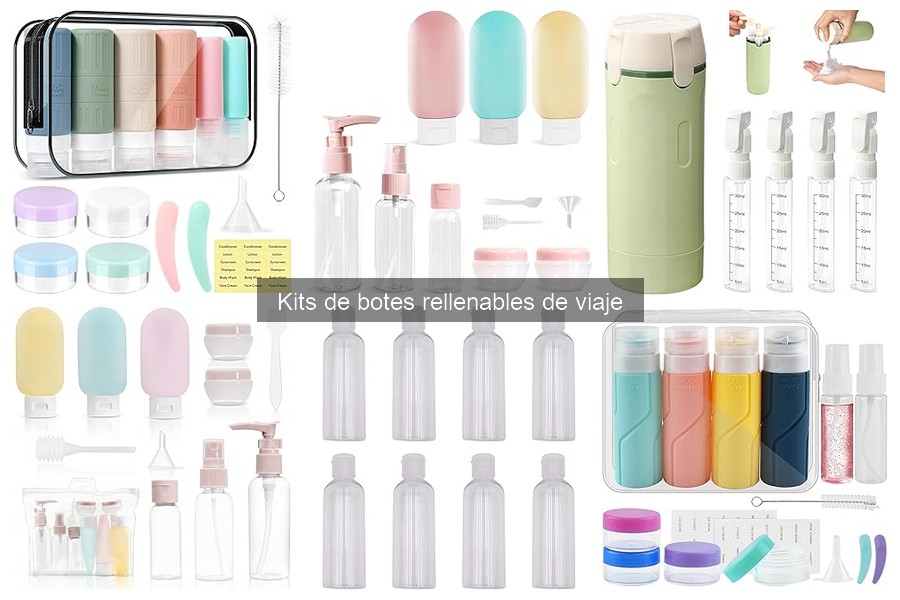 Mejores kits de botes rellenables de viaje para vuelos