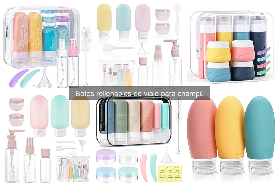 Mejores lugares para comprar botes rellenables de viaje para champú