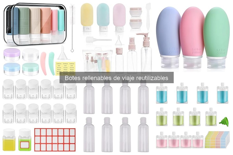 Mejores lugares para comprar botes rellenables de viaje