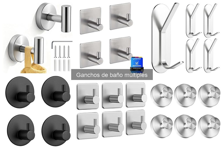 Mejores lugares para comprar ganchos de baño múltiples en oferta