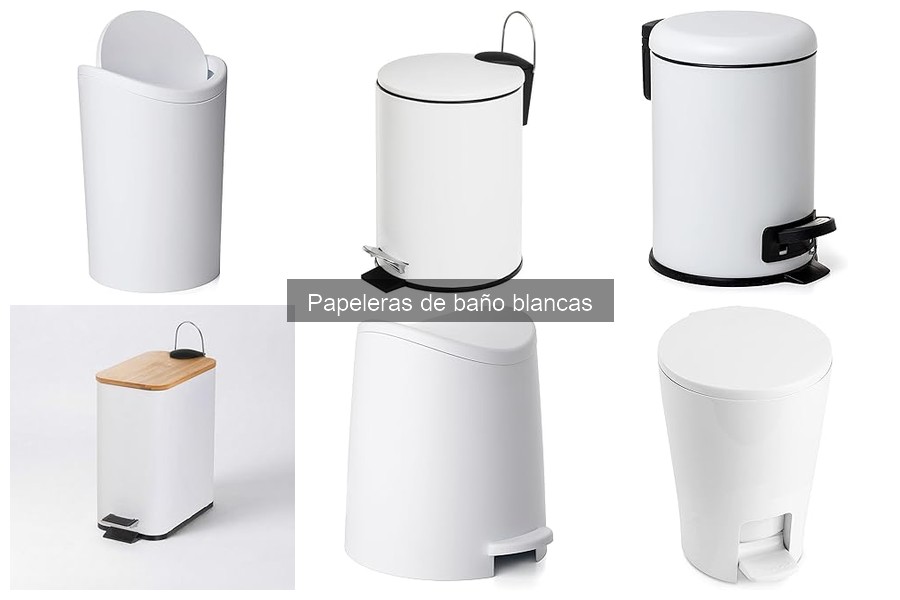 Mejores lugares para comprar papeleras de baño blancas en oferta
