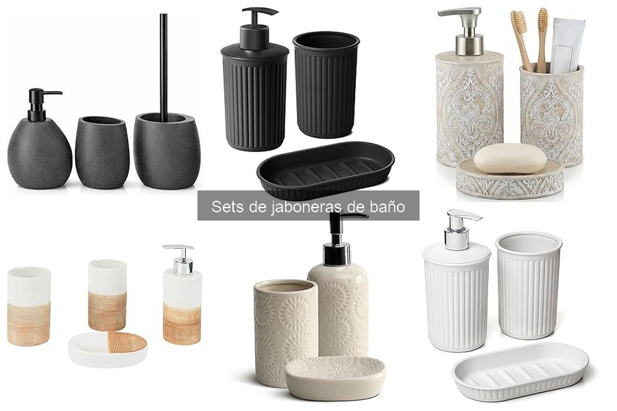 Mejores lugares para comprar sets de jaboneras de baño