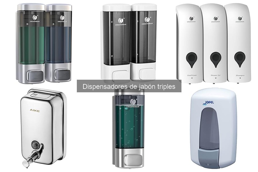 Mejores materiales para dispensadores de jabón triples