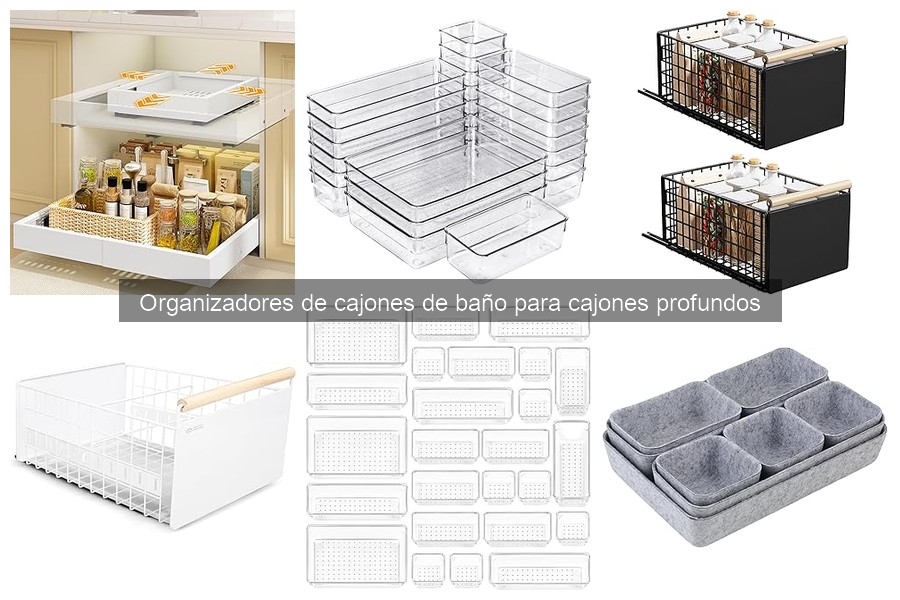 Mejores materiales para organizadores de cajones de baño profundos