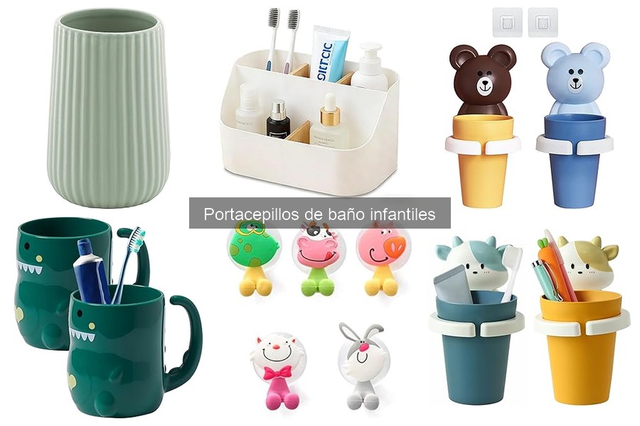 Mejores materiales para portacepillos de baño infantiles