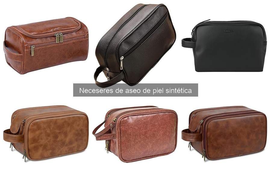 Mejores neceseres de aseo de piel sintética para viajes