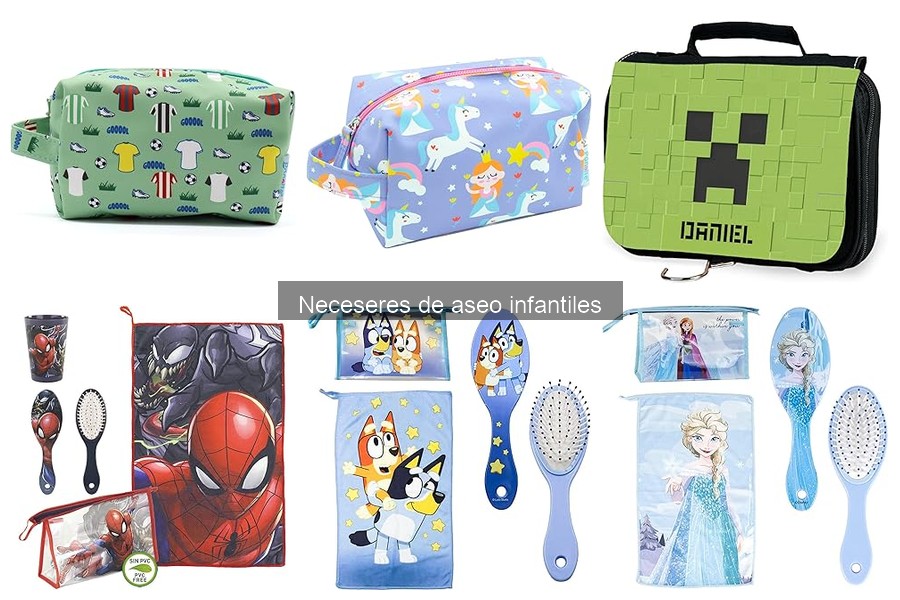 Mejores neceseres de aseo infantiles para viajar cómodamente