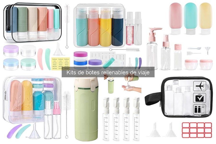 ** Mejores Ofertas en Kits de Botes Rellenables de Viaje