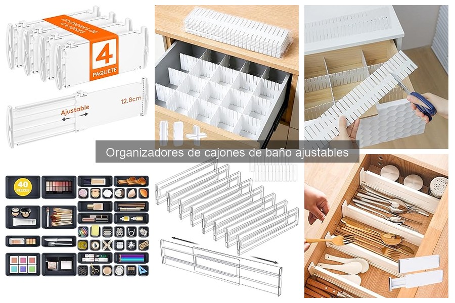 Mejores Ofertas en Organizadores de Cajones de Baño Ajustables