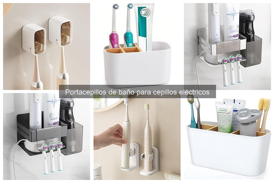 Mejores ofertas en portacepillos de baño para cepillos eléctricos