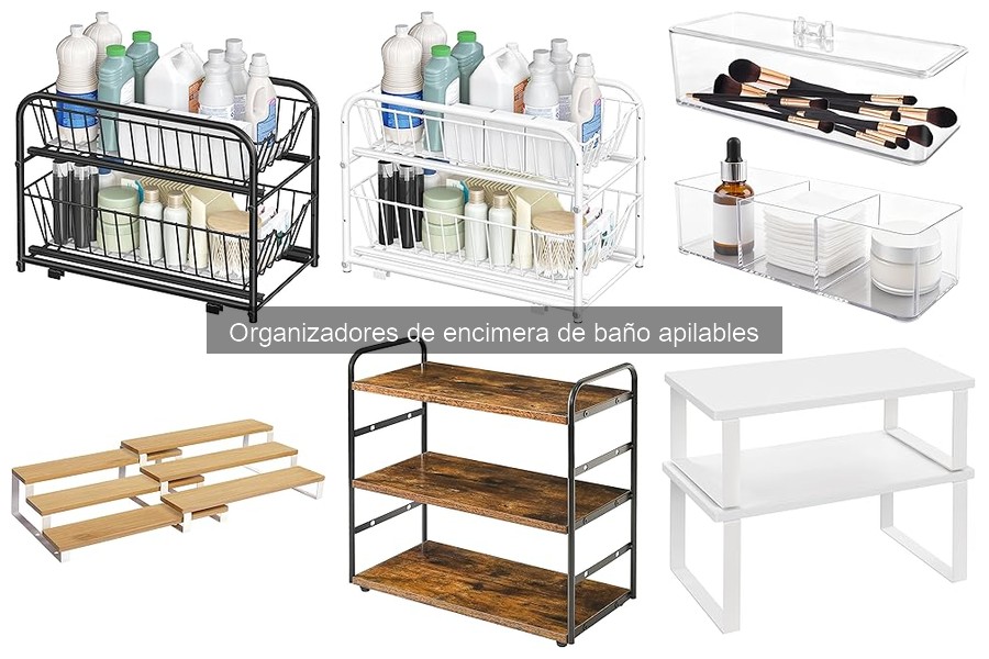 Mejores organizadores apilables de baño para espacios pequeños
