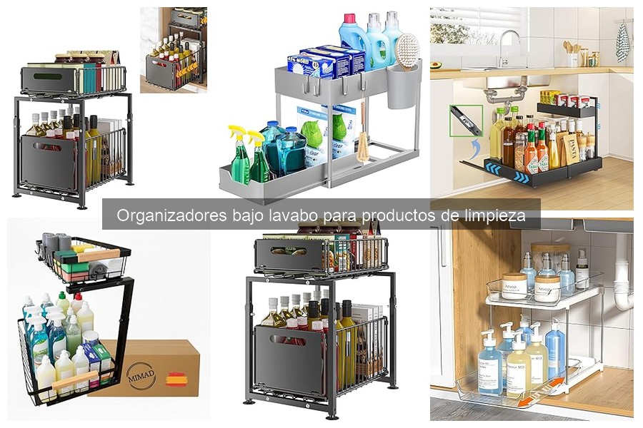 Mejores organizadores bajo lavabo para baños pequeños