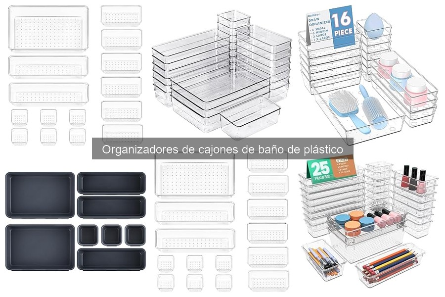 Mejores organizadores de cajones de baño de plástico 2023