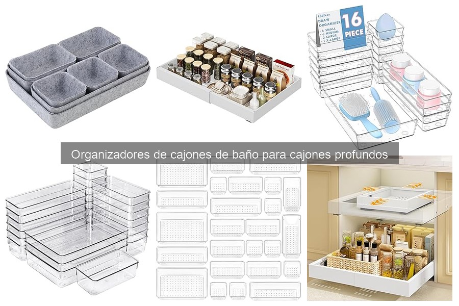 Mejores organizadores de cajones de baño profundos 2023