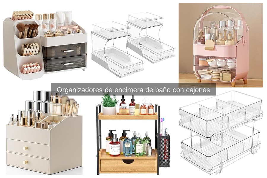 Mejores organizadores de encimera de baño con cajones para baños pequeños