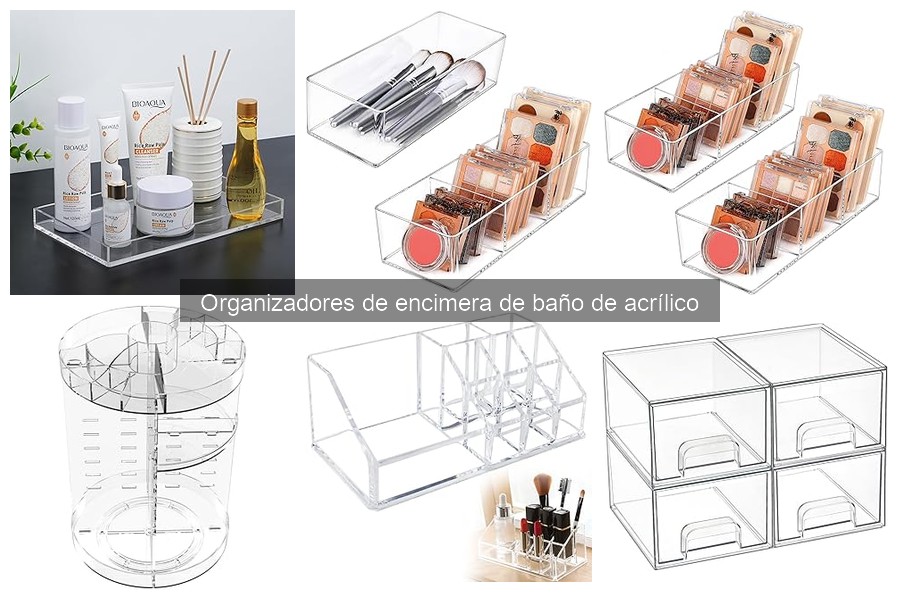 Mejores organizadores de encimera de baño de acrílico para espacios pequeños