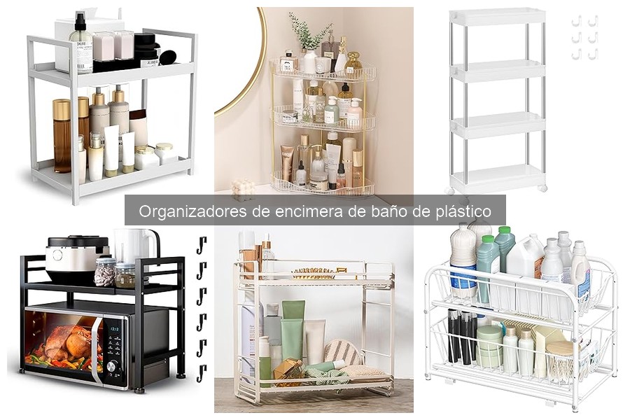 Mejores organizadores de encimera de baño de plástico para espacios pequeños