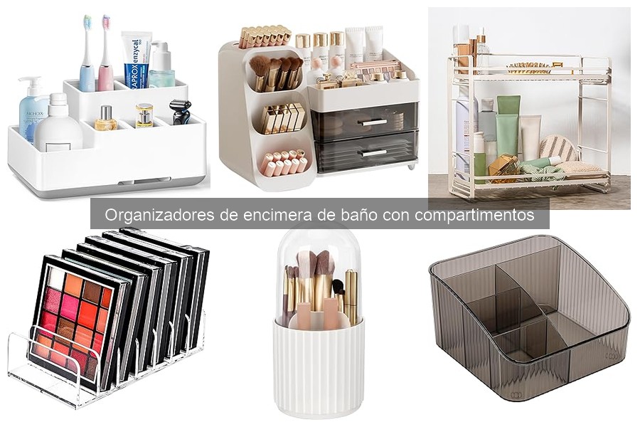Mejores organizadores de encimera de baño para espacios pequeños