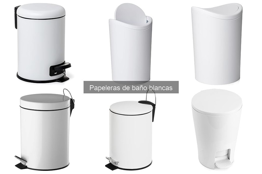 Mejores papeleras de baño blancas según usuarios
