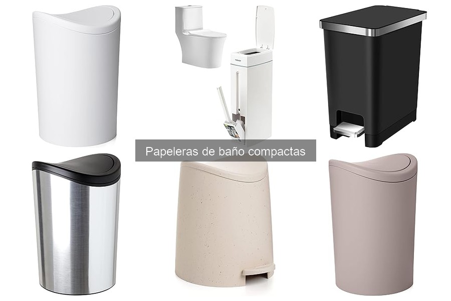 Mejores papeleras de baño compactas para espacios reducidos