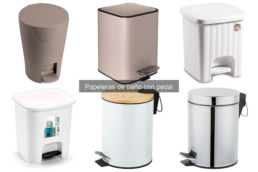 Mejores papeleras de baño con pedal para espacios pequeños