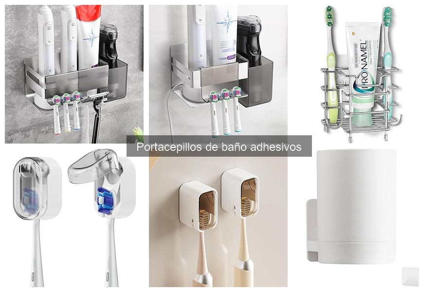 Mejores portacepillos adhesivos para baños pequeños