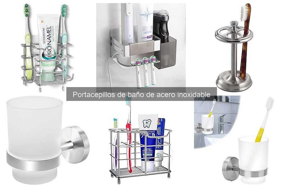 Mejores portacepillos de acero inoxidable para familias