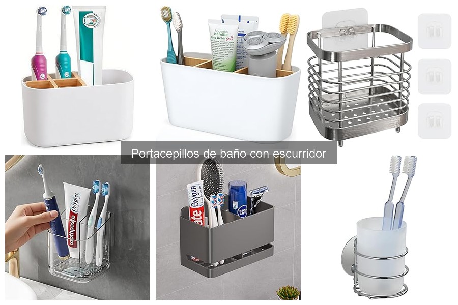 Mejores portacepillos de baño con escurridor en 2023