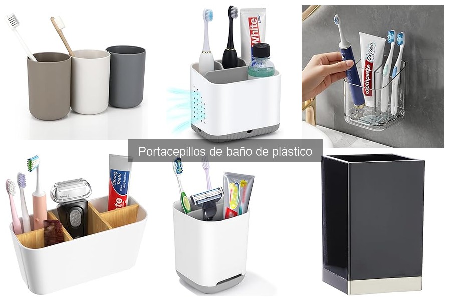 Mejores portacepillos de baño de plástico para familias
