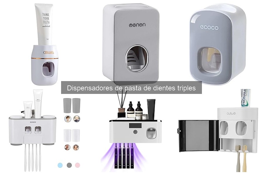 Mejores precios para dispensadores de pasta de dientes triples