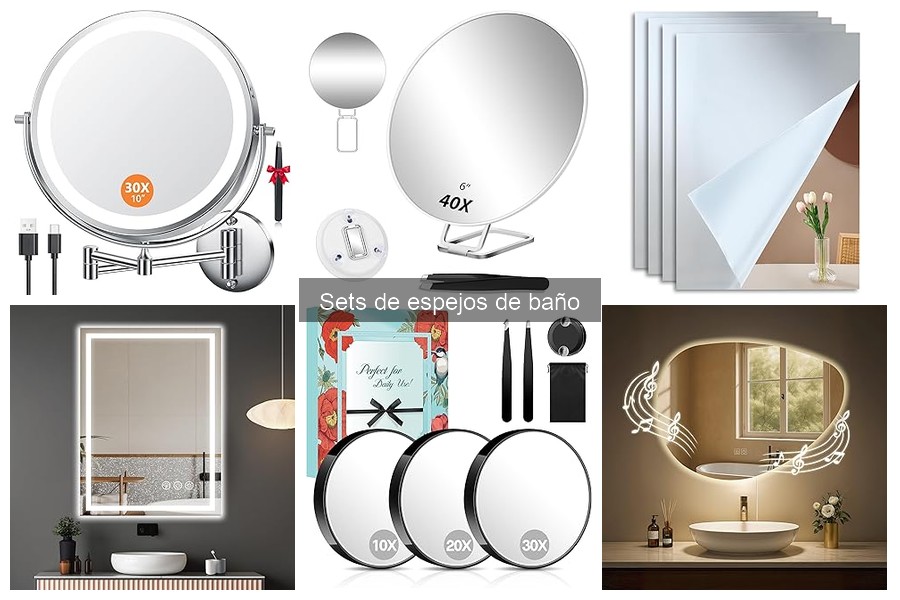 ** Mejores sets de espejos de baño compactos para espacios pequeños