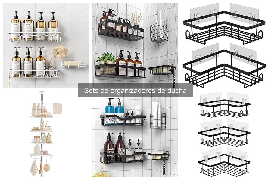 Mejores sets de organizadores de ducha para baños pequeños