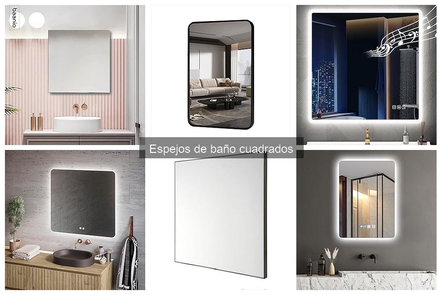 Mejores tiendas para comprar espejos de baño cuadrados online