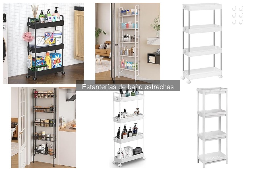 Mejores tiendas para comprar estanterías de baño estrechas