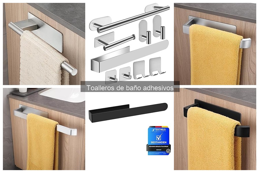 Mejores toalleros adhesivos para baños pequeños en 2023