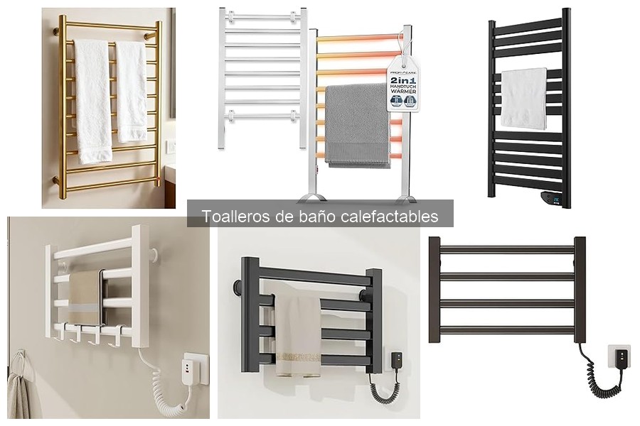 Mejores toalleros calefactables para baños pequeños