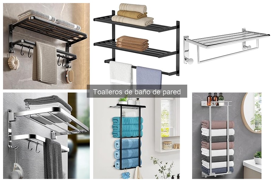 Mejores toalleros de baño de pared para espacios pequeños
