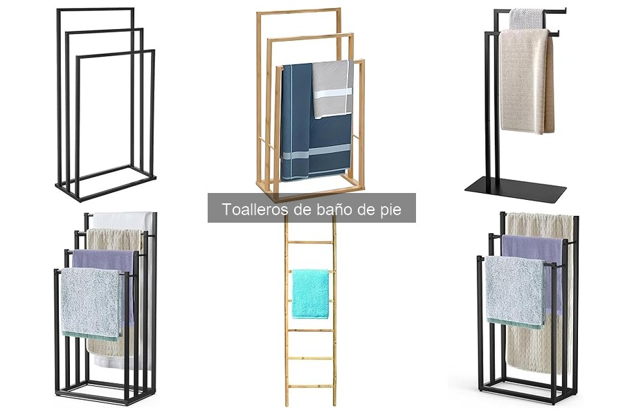 Mejores toalleros de baño de pie para espacios pequeños