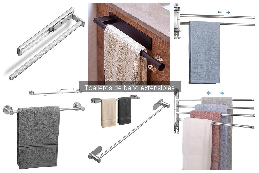 Mejores toalleros de baño extensibles para espacios pequeños