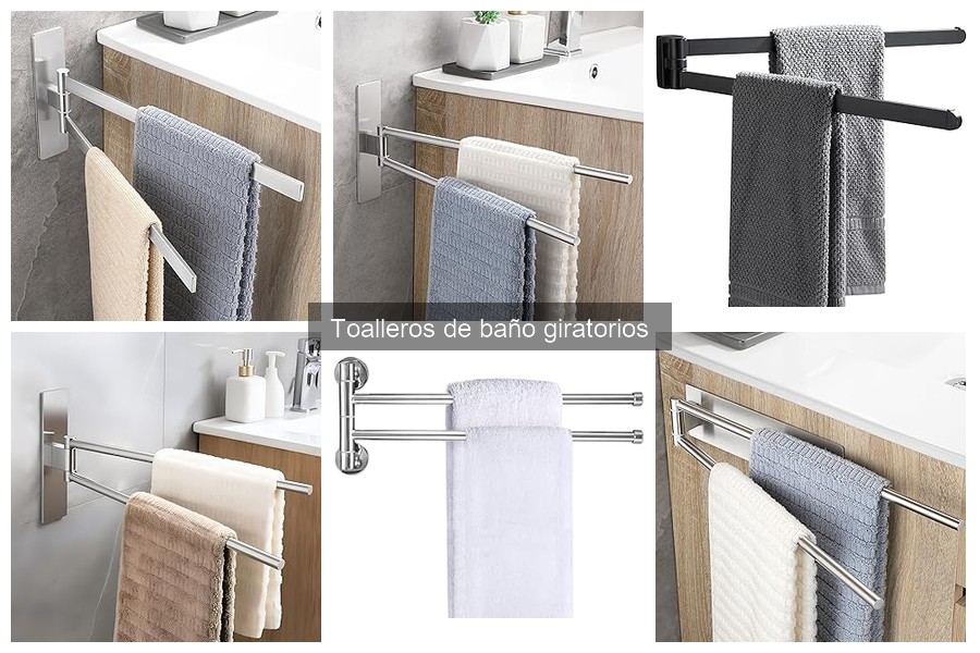 Mejores toalleros giratorios para baños pequeños