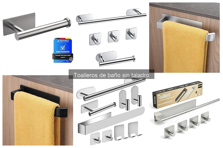 Mejores toalleros sin taladro para baños pequeños