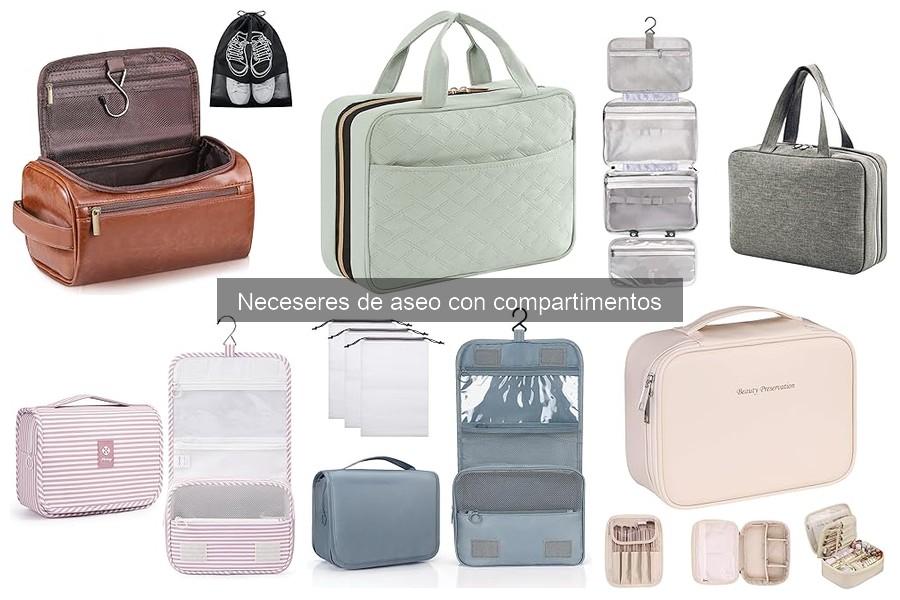 Neceseres de aseo con compartimentos para hombres: guía 2023